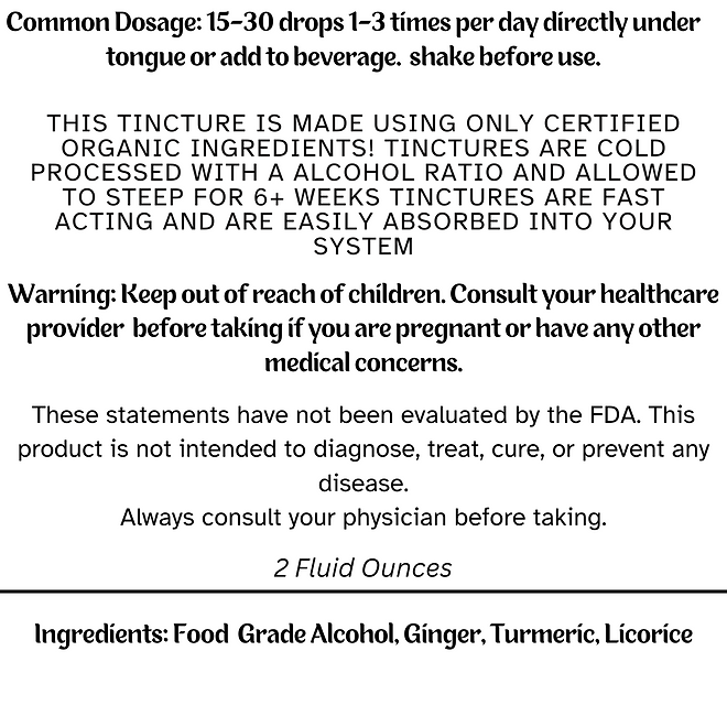 Anti-Inflammatory Tincture